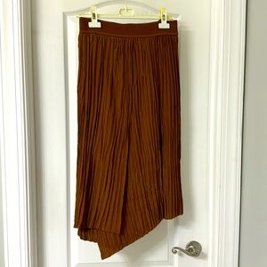 Vince Brown Asymmetrical Skirt